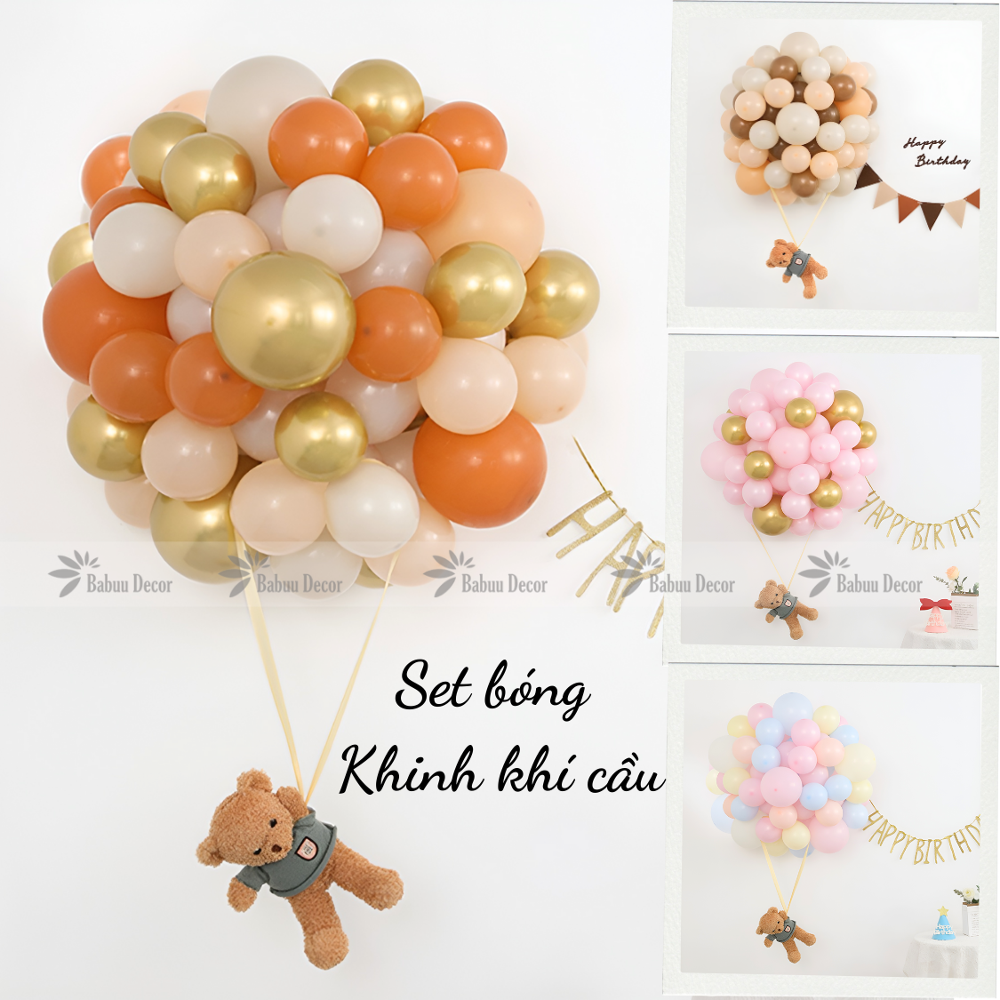 Các mẫu bóng bay khinh khí cầu đẹp được yêu thích