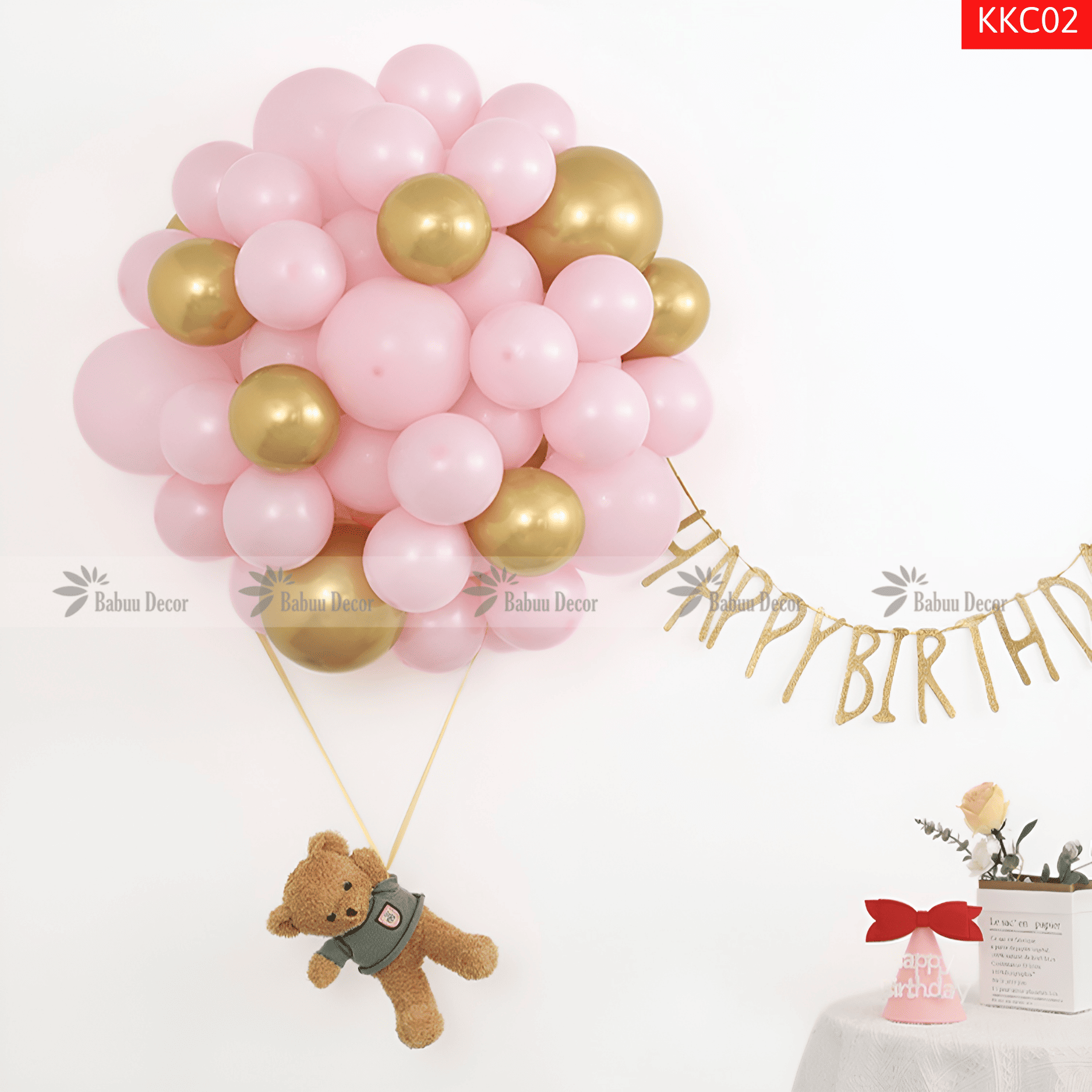 Set bóng bay tạo hình khinh khí cầu KKC02 ảnh