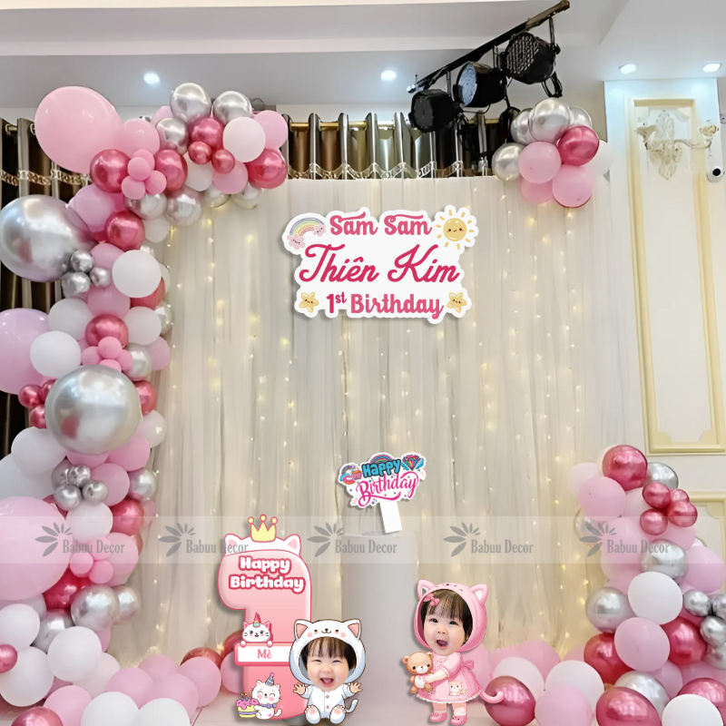 Set trang trí sinh nhật cho bé YC23 01