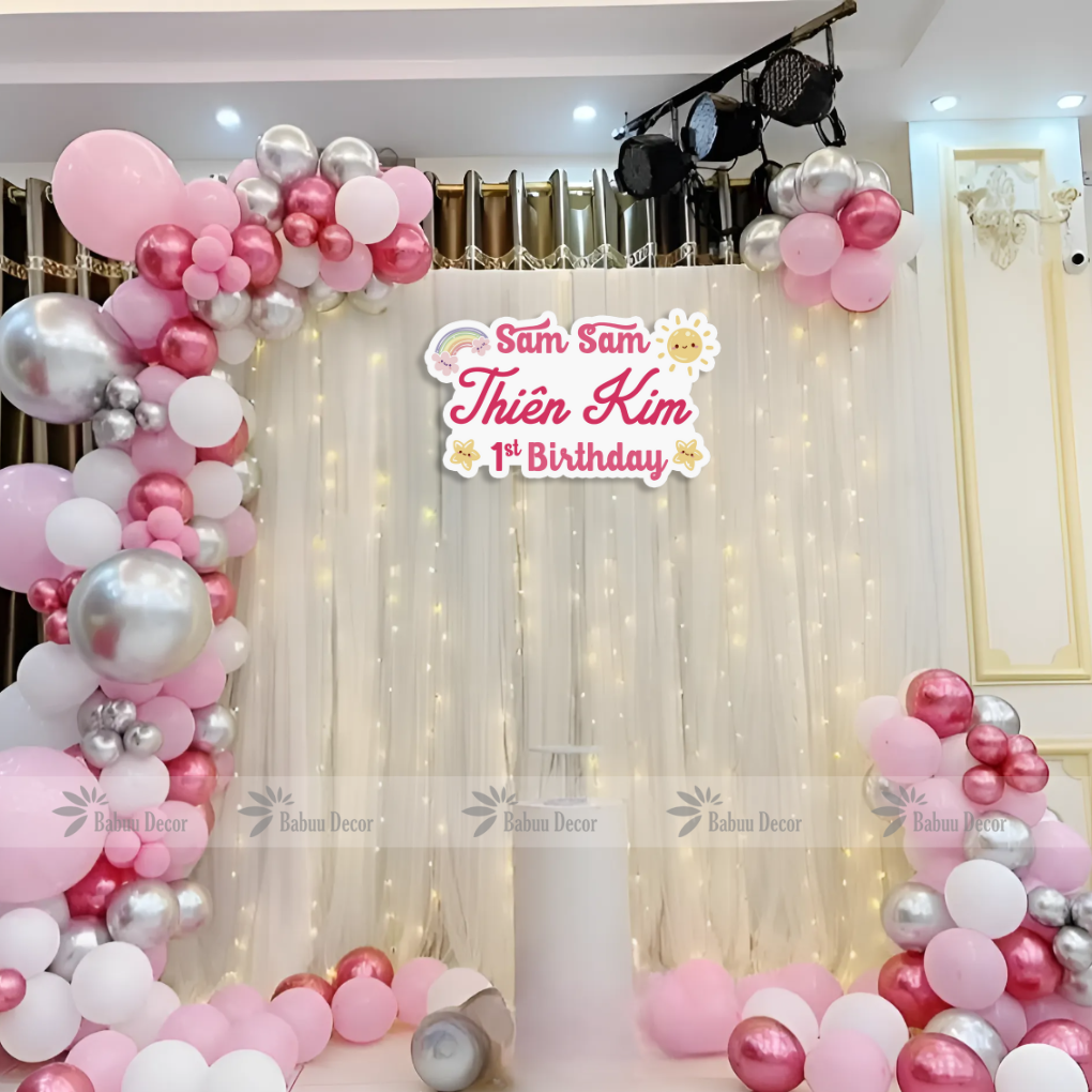 Set trang trí sinh nhật cho bé YC23