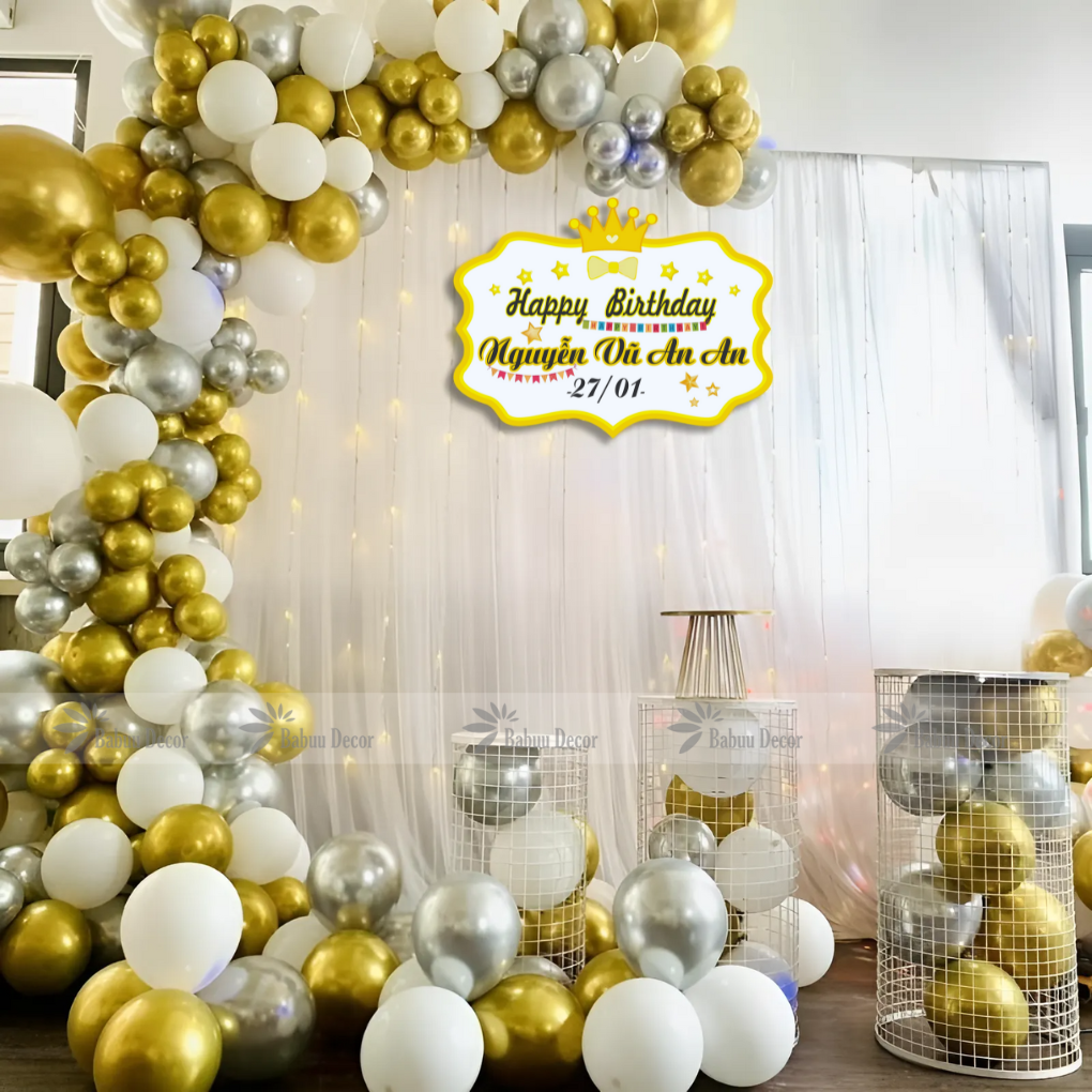 Trang trí sinh nhật pastel tại nhà YC25