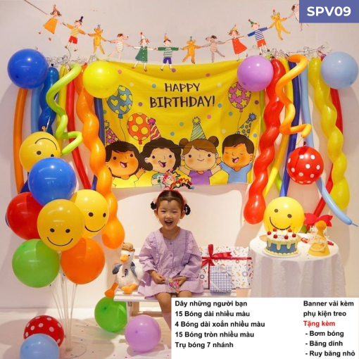 Set trang trí sinh nhật phong cách hàn quốc SPV09
