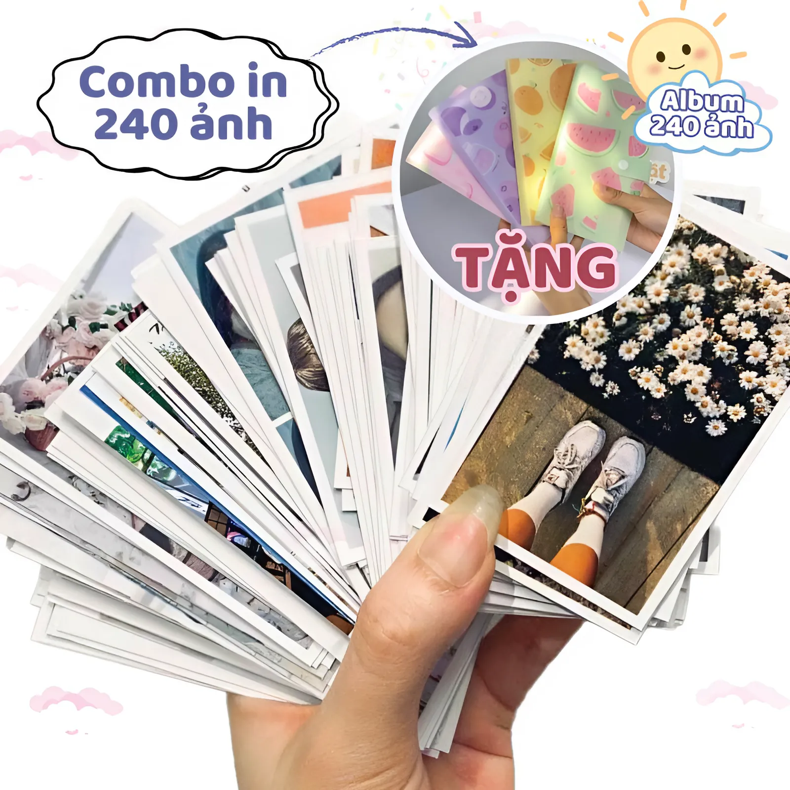 Combo in 240 ảnh 6x9cm ảnh ép lụa chất lượng tốt