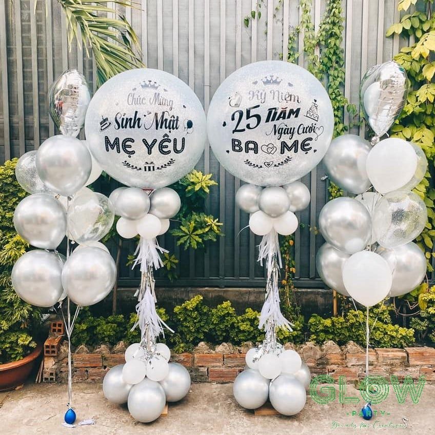 Hướng dẫn sử dụng Bóng jumbo trang trí sinh nhật và tiệc cưới