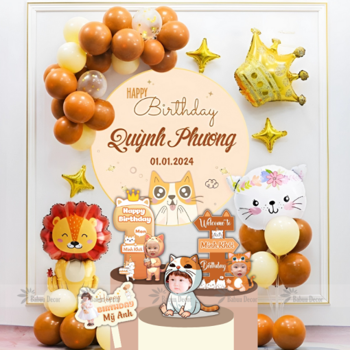 Backdrop sinh nhật tuổi Mèo CBTK 06