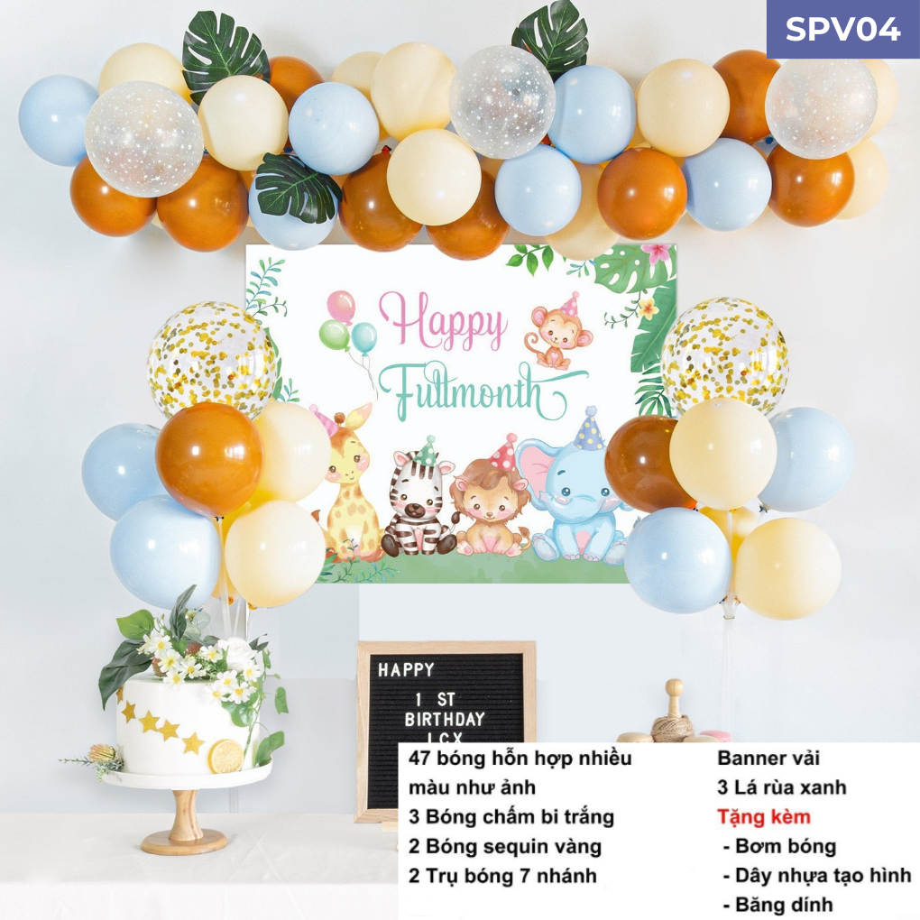 Set bóng sinh nhật hàn quốc SPV04 Set bóng sinh nhật hàn quốc SPV04