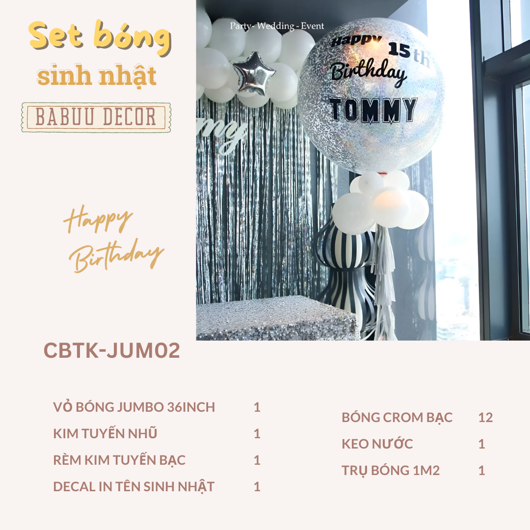 Bóng jumbo khổng lồ trang trí CBTK JUM02