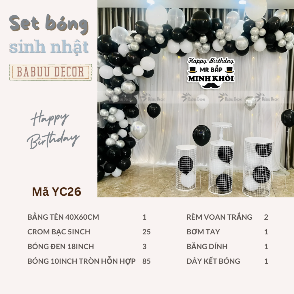 Cách trang trí sinh nhật cho bé gái tại nhà yc26