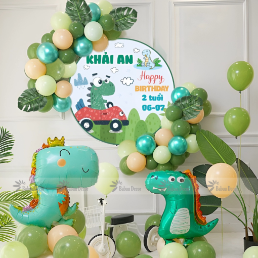 Set bóng sinh nhật khủng long DINO04
