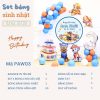 Set bóng sinh nhật chó cứu hộ cho bé trai PAW03