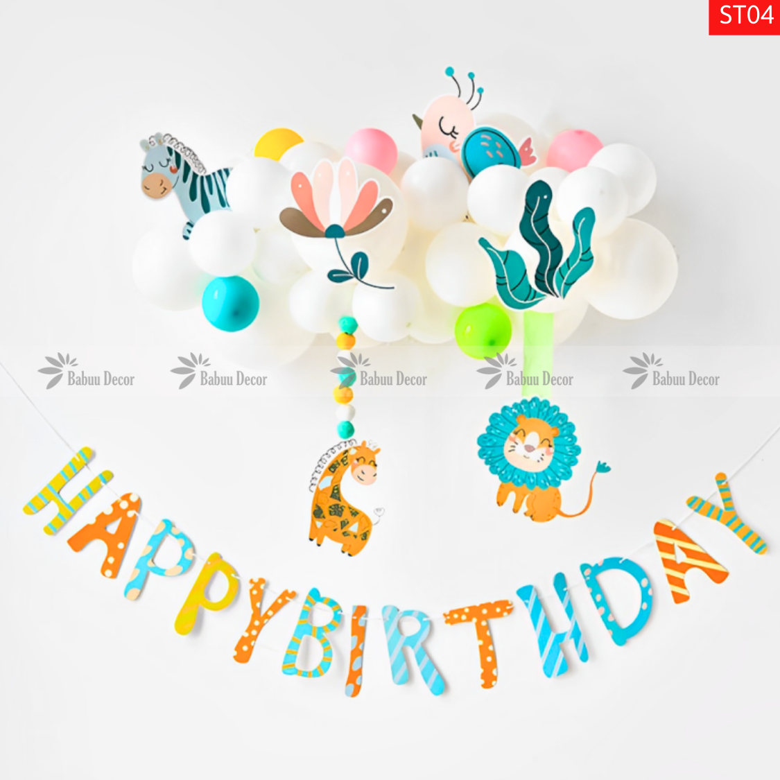 Set trang trí sinh nhật đơn giản tại nhà