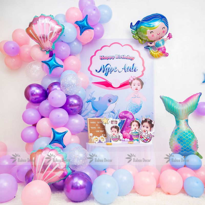 Trang trí sinh nhật công chúa MER01 01 CT