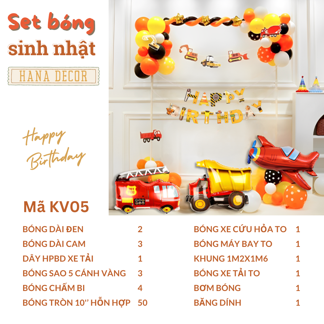 Trang trí sinh nhật cho bé gái tại nhà KV05 CT