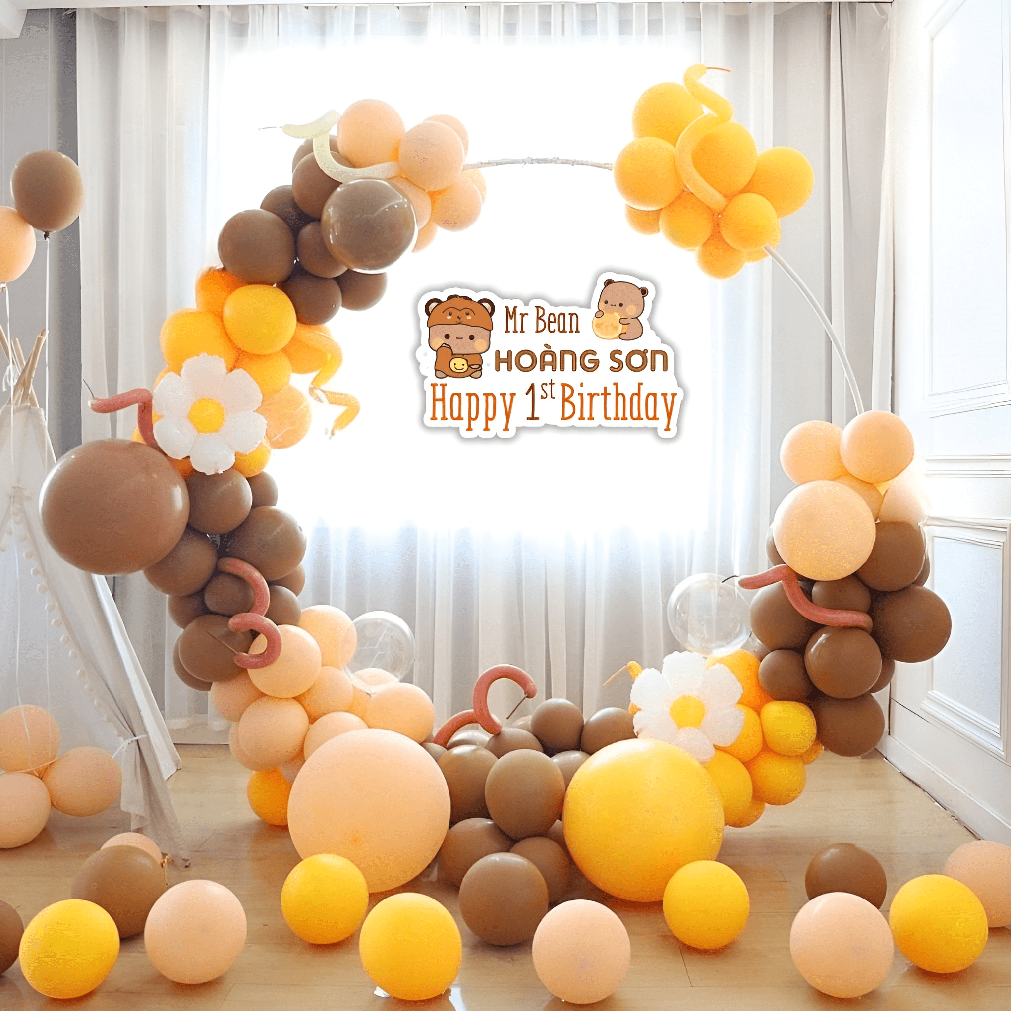 set trang trí sinh nhật bé trai bé gái tại nhà YC13 01