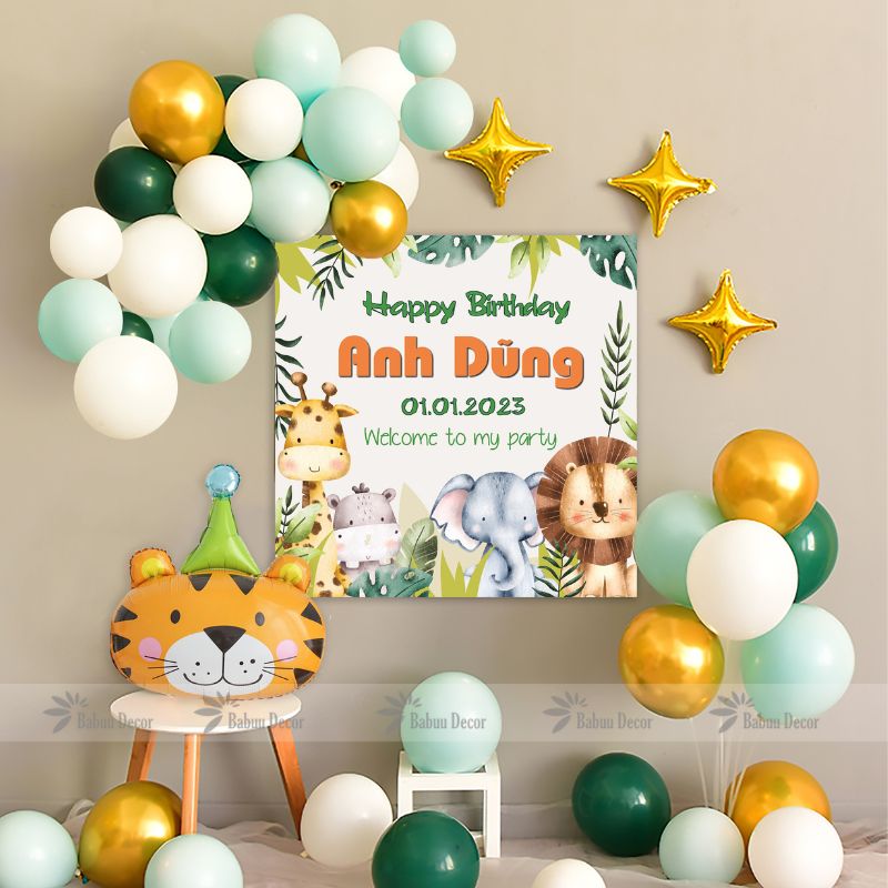 Trang trí sinh nhật cho bé tuổi Hổ dễ