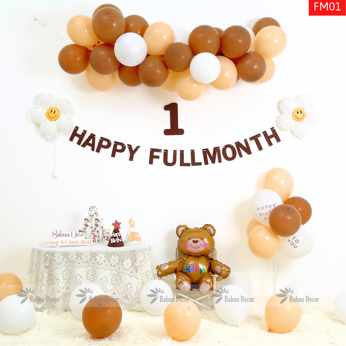 Lưu ý khi mua set trang trí đầy tháng thôi nôi cho bé