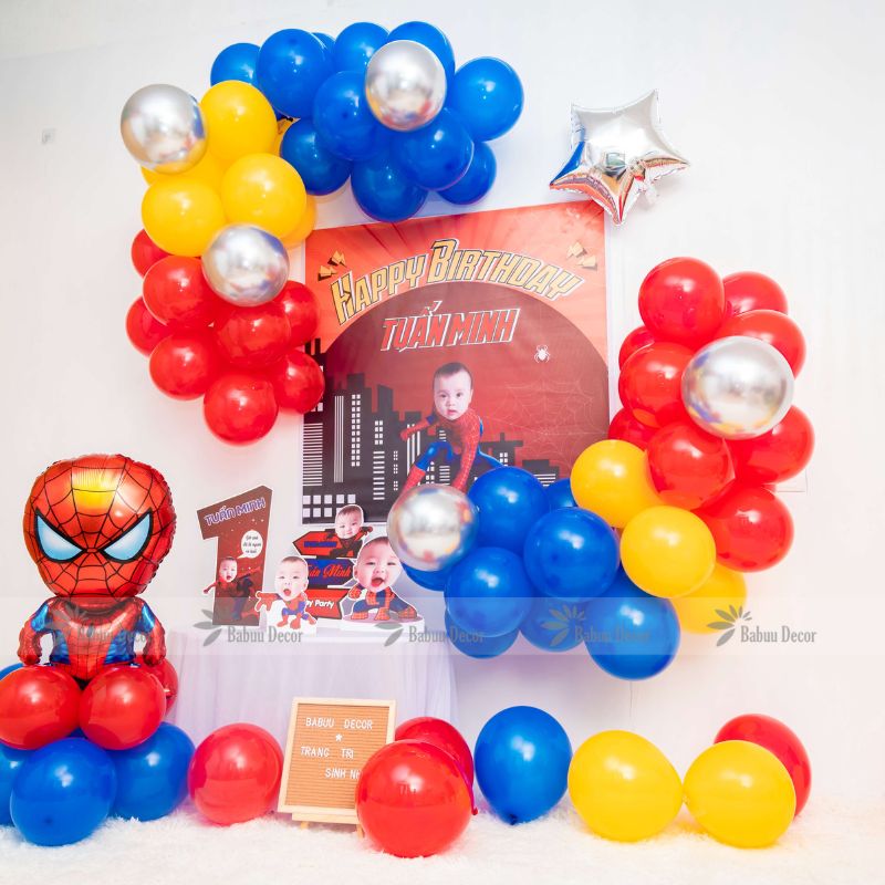 Set bóng sinh nhật siêu anh hùng SH02 CT