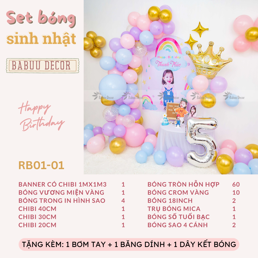 Sinh nhật công chúa dễ thương RB01 01 CT