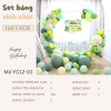 Set bóng sinh nhật màu pastel dễ thương YC12 01 CT