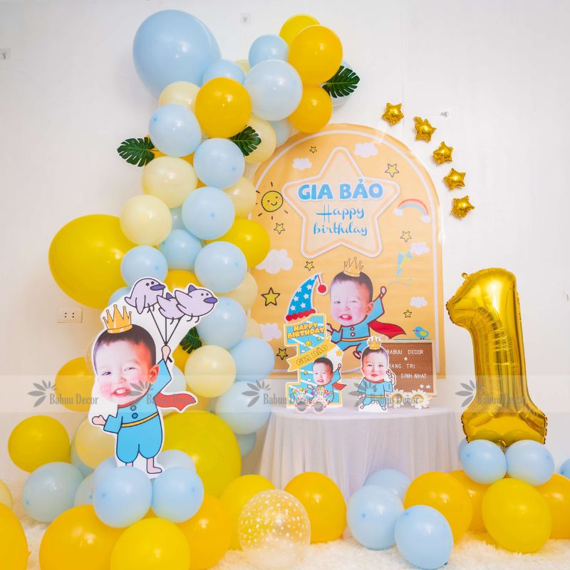 Ý tưởng trang trí sinh nhật bé trai BOY04 01 CT