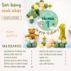 Backdrop sinh nhật gấu teddy BEAR03