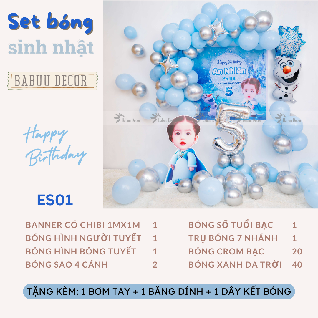 Set sinh nhật công chúa Elsa es01 ct
