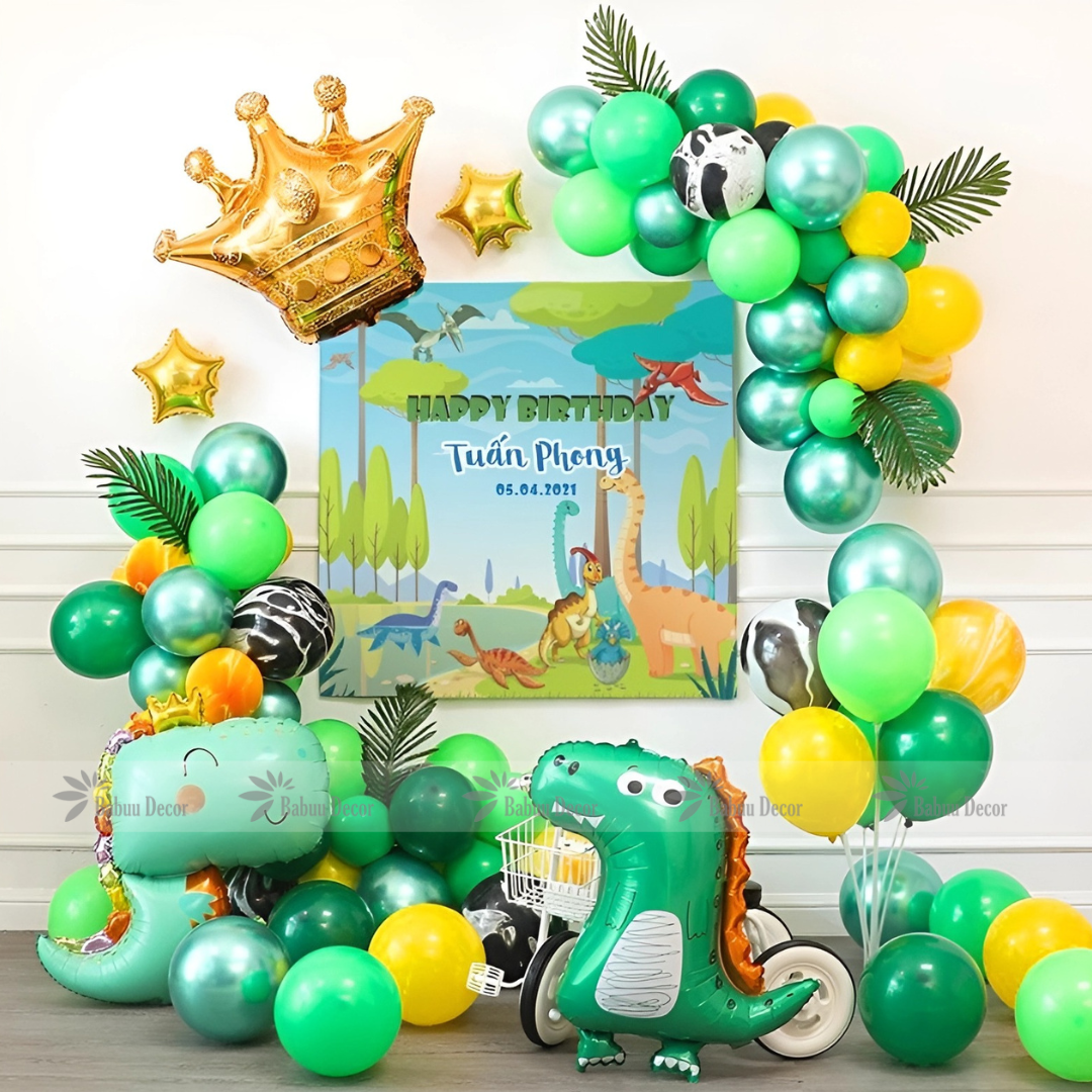 Hướng dẫn trang trí sinh nhật chủ đề khủng long