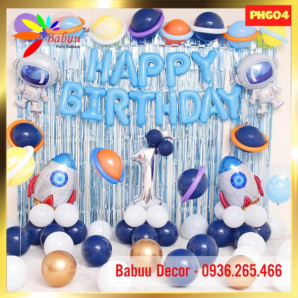 Tiệc sinh nhật chủ đề phi hành gia PGH04 Tiệc sinh nhật chủ đề phi hành gia PGH04