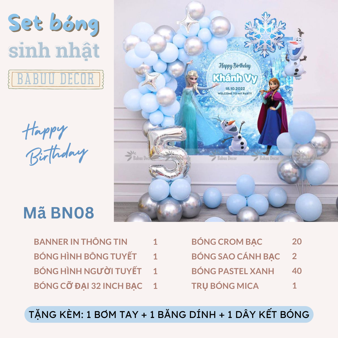 Banner sinh nhật công chúa bn08