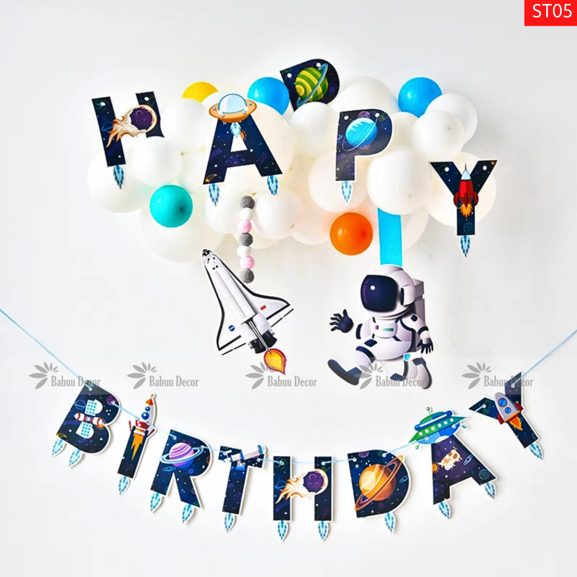 Set trang trí sinh nhật cho bé trai ST05
